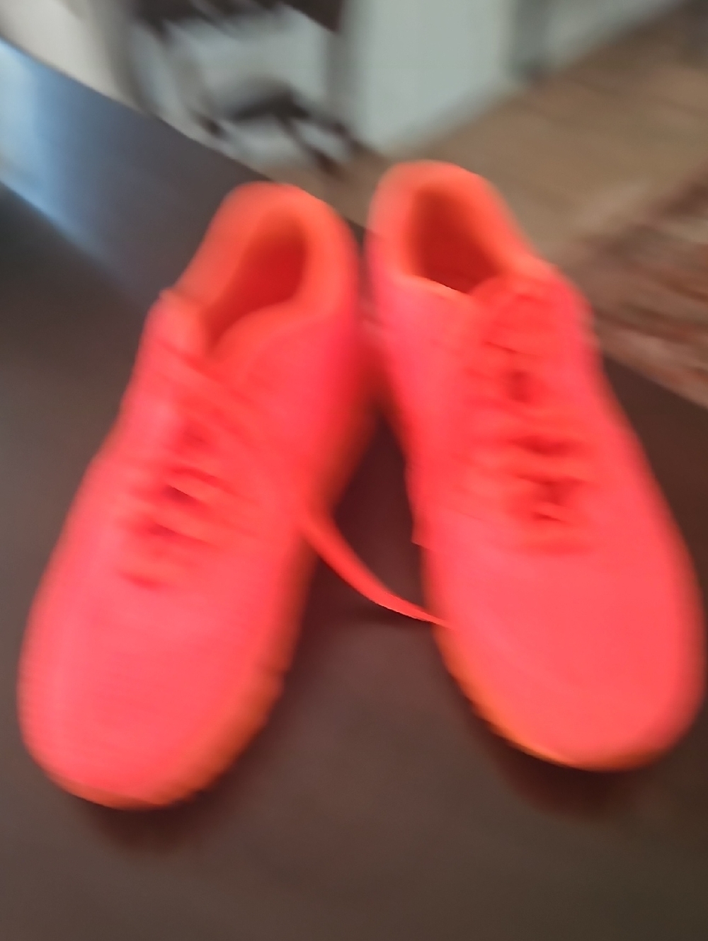 Nike Men’s Neon Orange Lace-Up Sneakers